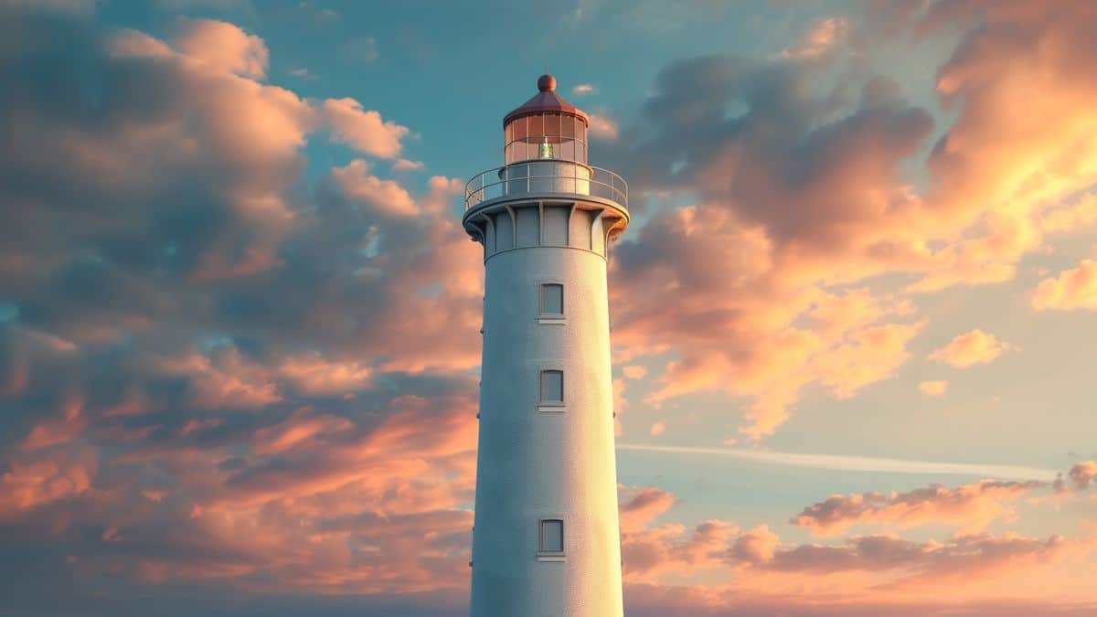 A lighthouse standing tall as a beacon of unwavering reliability