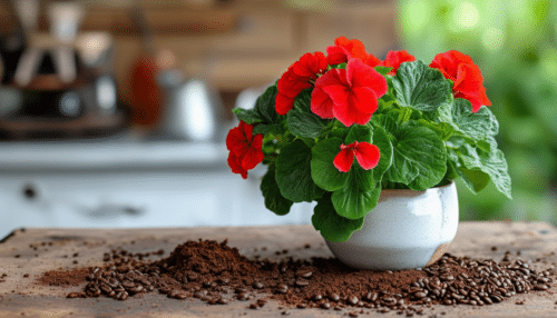 découvrez des astuces méconnues pour revitaliser vos géraniums en utilisant du marc de café, une méthode naturelle et efficace pour leur redonner de l'énergie et favoriser leur floraison.