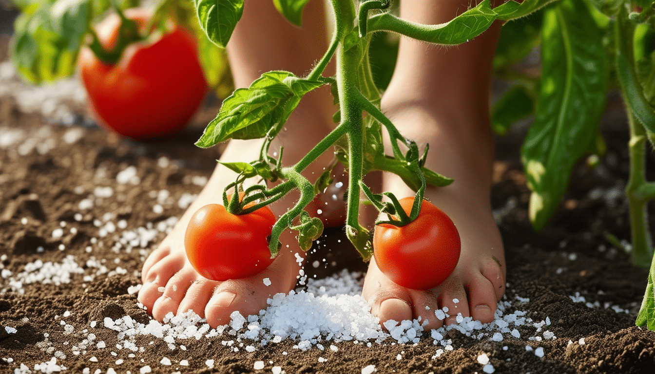 découvrez les bienfaits peu connus d'appliquer du sel sur les pieds de tomates pour améliorer leur croissance et leur résistance aux maladies.